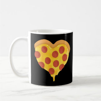 Pepperoni Pizza Heart Snacks Junk Cool Food  Coffee Mug