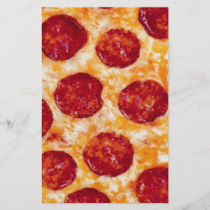 Pepperoni Pizza Hot and Yummy! Stationery