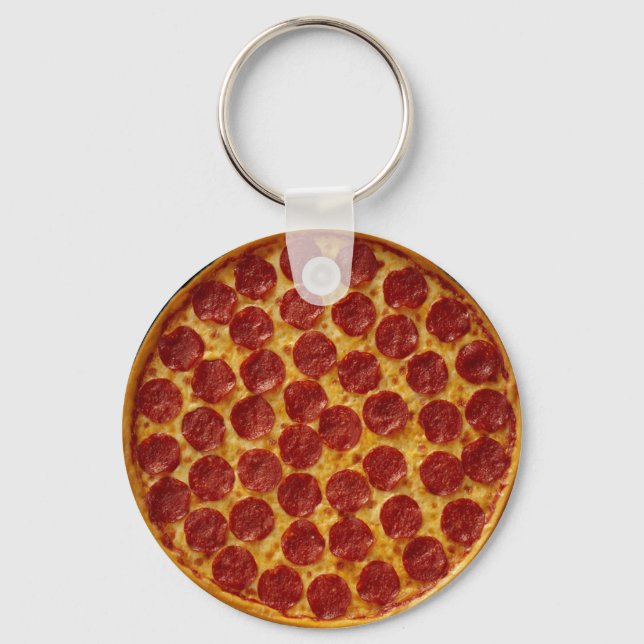 PEPPERONI PIZZA KEYCHAIN (Front)