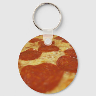 pepperoni pizza keychain