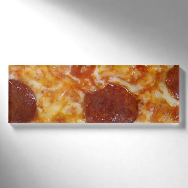Pepperoni Pizza Name Tag (Front)