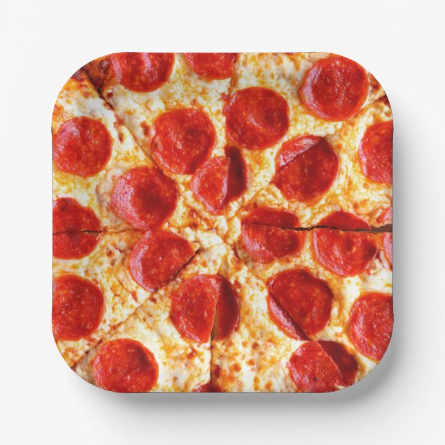 PEPPERONI PIZZA     PAPER PLATE (Front)
