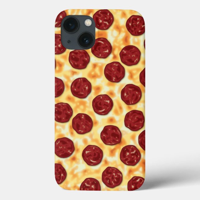 Pepperoni Pizza Pattern Case-Mate iPhone Case (Back)