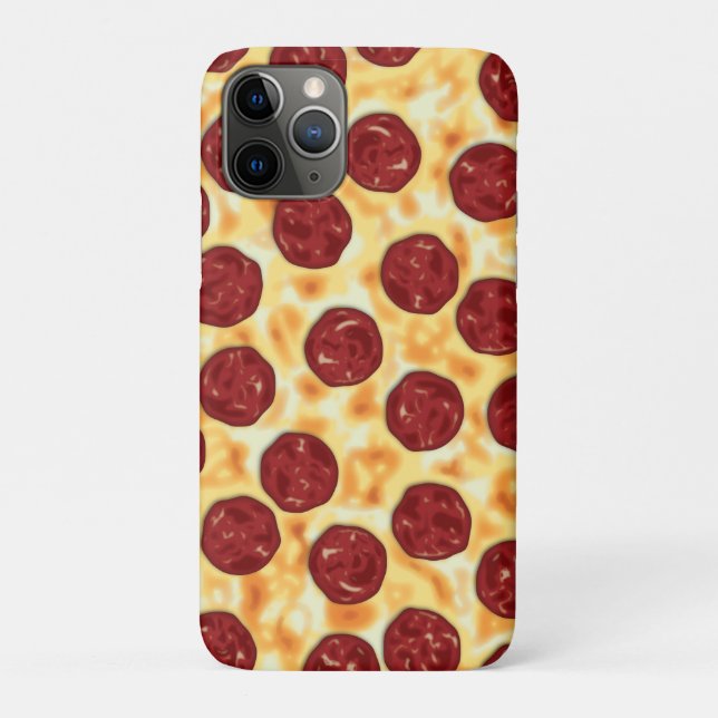 Pepperoni Pizza Pattern Case-Mate iPhone Case (Back)