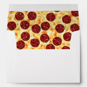 Pepperoni Pizza Pattern Envelopes