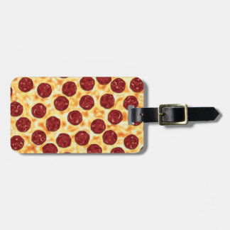 Pepperoni Pizza Pattern Luggage Tag