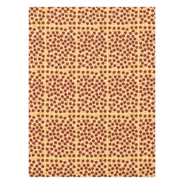 Pepperoni Pizza Pattern Tablecloth (Front)