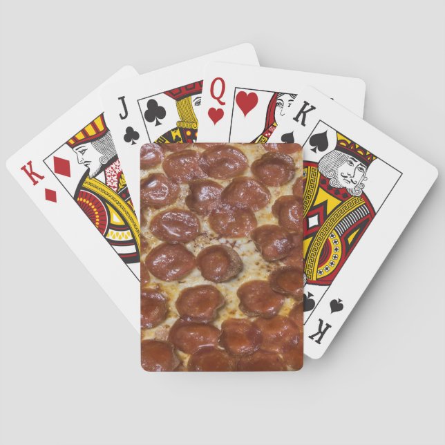 Pepperoni Pizza Playing Cards (Back)