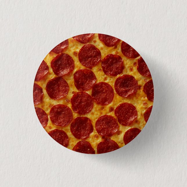PEPPERONI PIZZA PLUS 3    1 INCH ROUND BUTTON (Front)