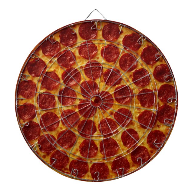 PEPPERONI PIZZA PLUS 3   DARTBOARD (Front)