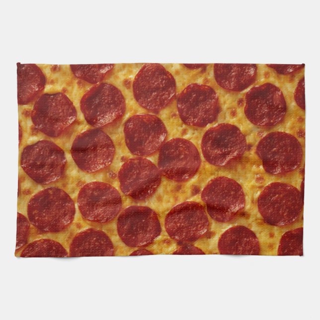 PEPPERONI PIZZA PLUS 3  KITCHEN TOWEL (Horizontal)
