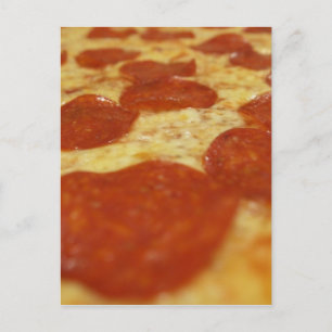 pepperoni pizza postcard