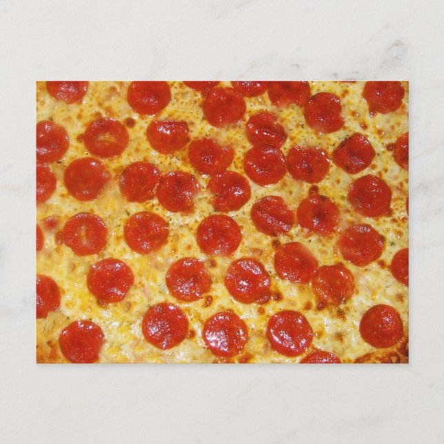 Pepperoni Pizza Postcard (Front)