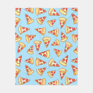 Pepperoni Pizza Slice Drawing Pattern Blanket