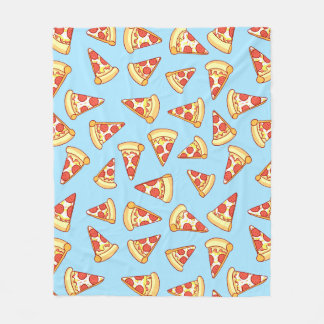 Pepperoni Pizza Slice Drawing Pattern Blanket