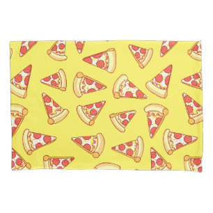 Pepperoni Pizza Slice Drawing Pattern Pillowcase