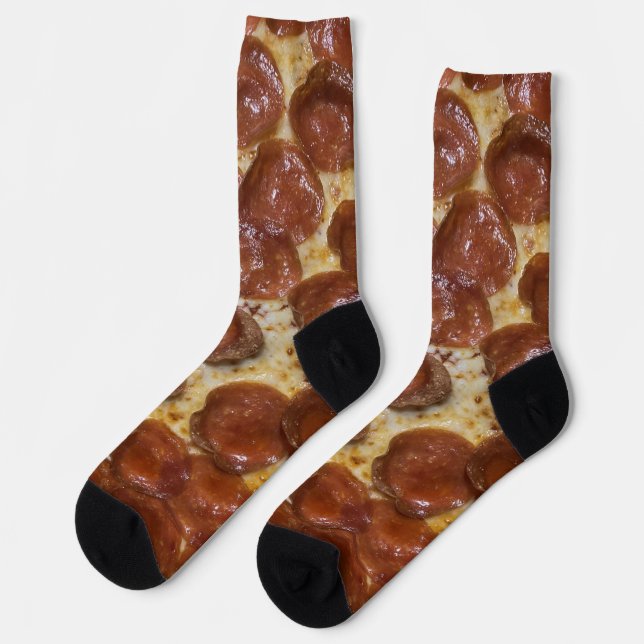 Pepperoni Pizza Socks (Left)