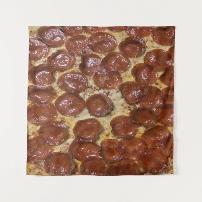 Pepperoni Pizza Tapestry (Front)