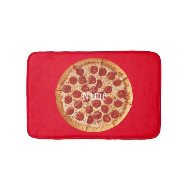 Pepperoni Pizza Thunder_Cove Bath Mat (Front)