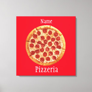 Pepperoni Pizza Thunder_Cove Canvas Print