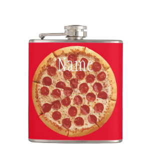 Pepperoni Pizza Thunder_Cove Hip Flask