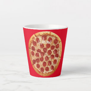 Pepperoni Pizza Thunder_Cove  Latte Mug