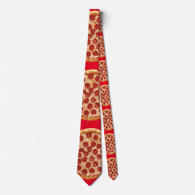 Pepperoni Pizza Thunder_Cove  Tie (Front)