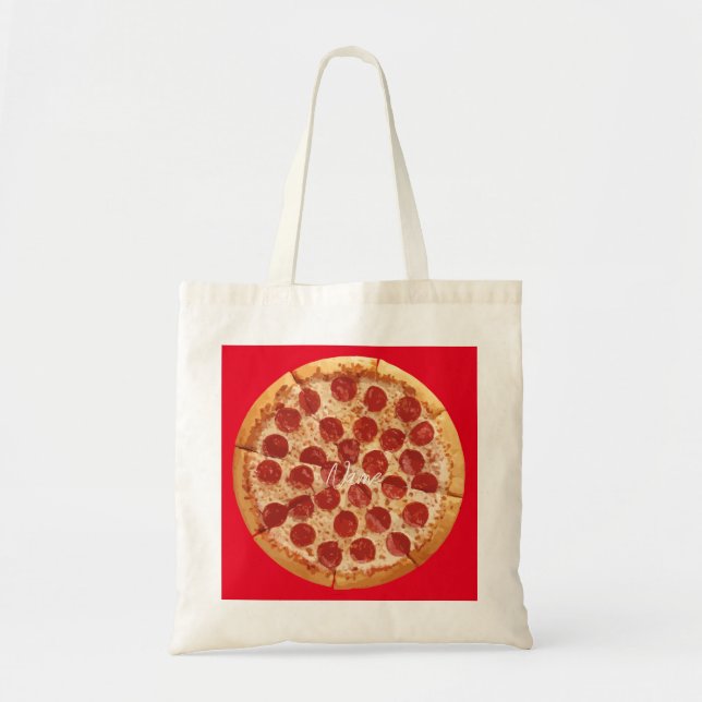 Pepperoni Pizza Thunder_Cove  Tote Bag (Front)