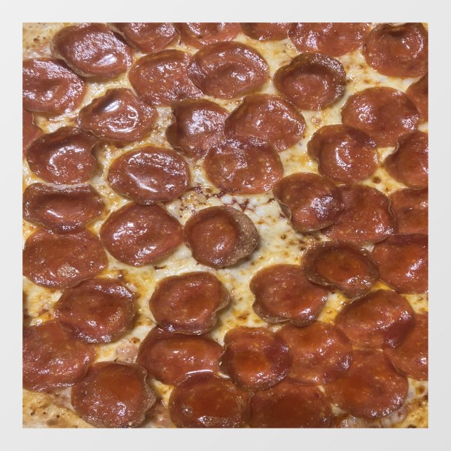 Pepperoni Pizza Window Cling (Sheet)
