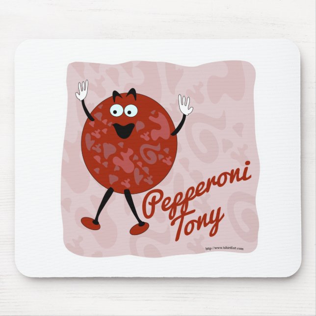 Pepperoni Tony Mouse Pad (Front)