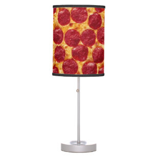 pepperonis pizza table lamp