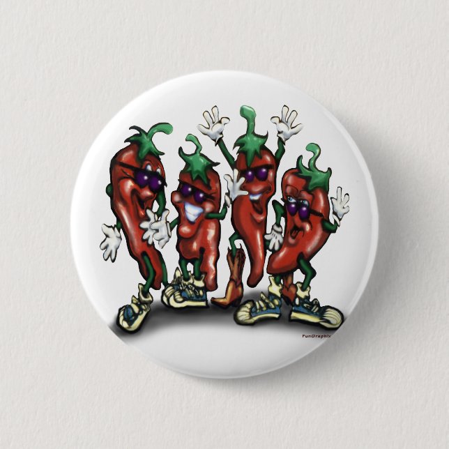 Peppers 2 Inch Round Button (Front)
