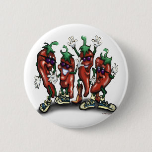 Peppers 2 Inch Round Button