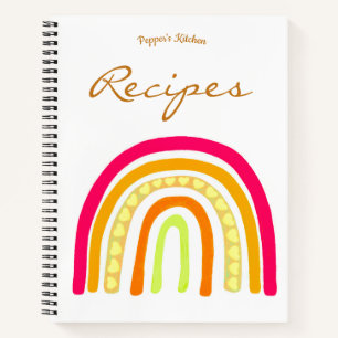 Pepper's Kitchen Boho Recipes Notebook