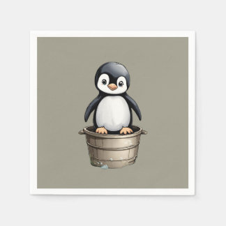 Peppy Penguin Napkin