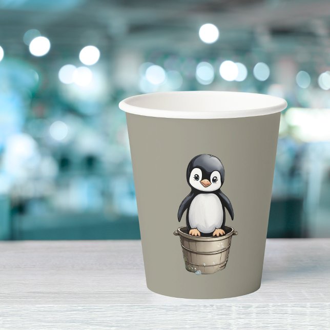Peppy Penguin Paper Cups (Creator Uploaded)
