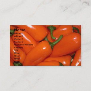 Peprika Peppers Business Card