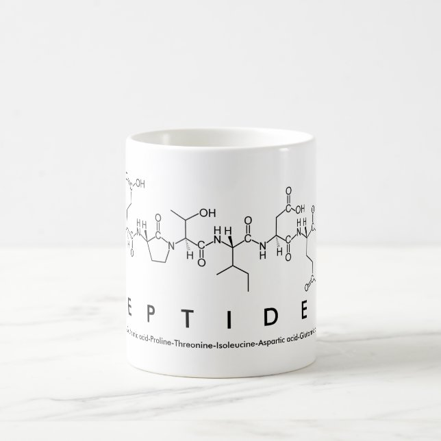 Peptides peptide mot mug (Centre)