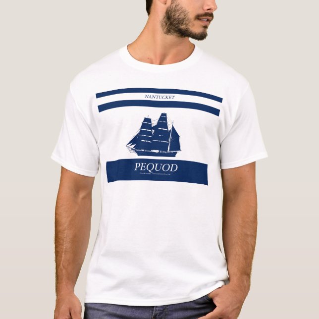 pequod blue stripe T-Shirt (Front)