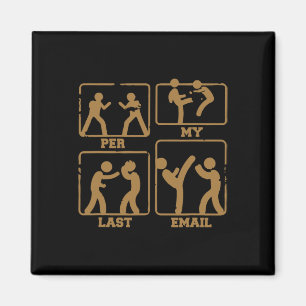 Per My Last Email Boxing Sarcastic Sarcasm  Magnet