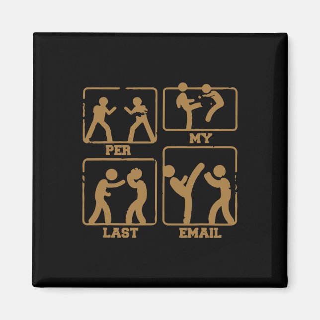 Per My Last Email Boxing Sarcastic Sarcasm  Magnet (Front)