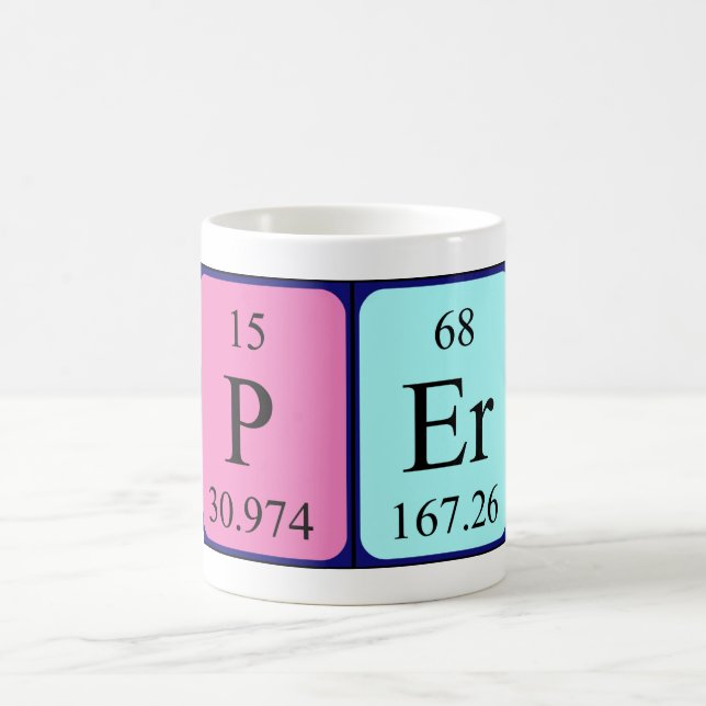 Per periodic table name mug (Center)