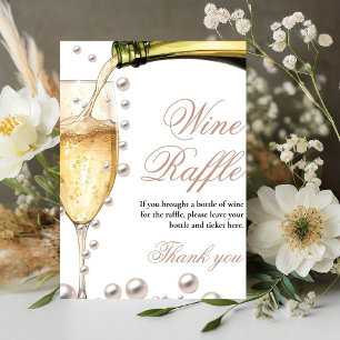 Perals and Prosecco bridal shower flower bar Sign