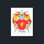 Peralta Family Crest Canvas Print<br><div class="desc">Peralta Coat of Arms</div>