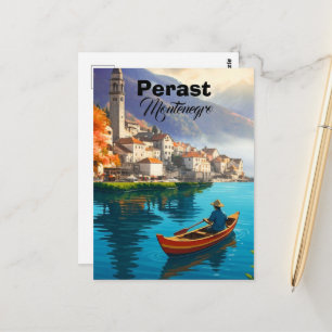 Perast Montenegro Travel Print, Perast Montenegro Postcard