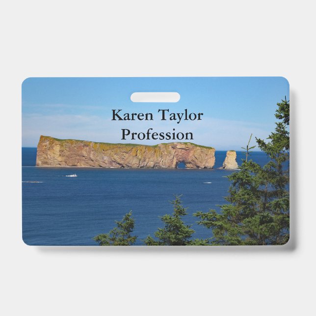 Percé Rock in the Gulf of the St. Lawrence Badge (Front)