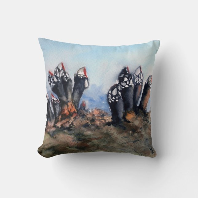 Percebes/Barnacles Throw Pillow (Front)