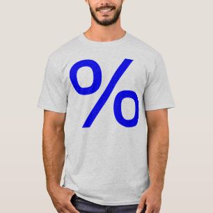 Percent - Blue T-Shirt