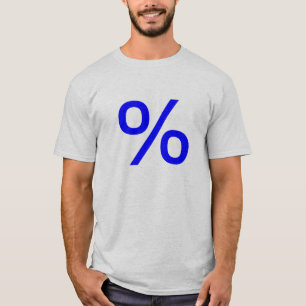 Percent (Small) - Blue T-Shirt