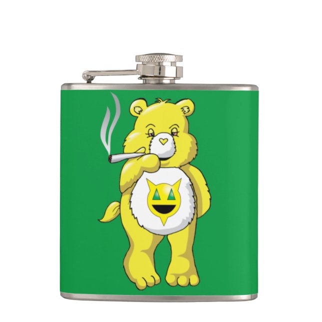 Percentum Bear Hip Flask (Front)
